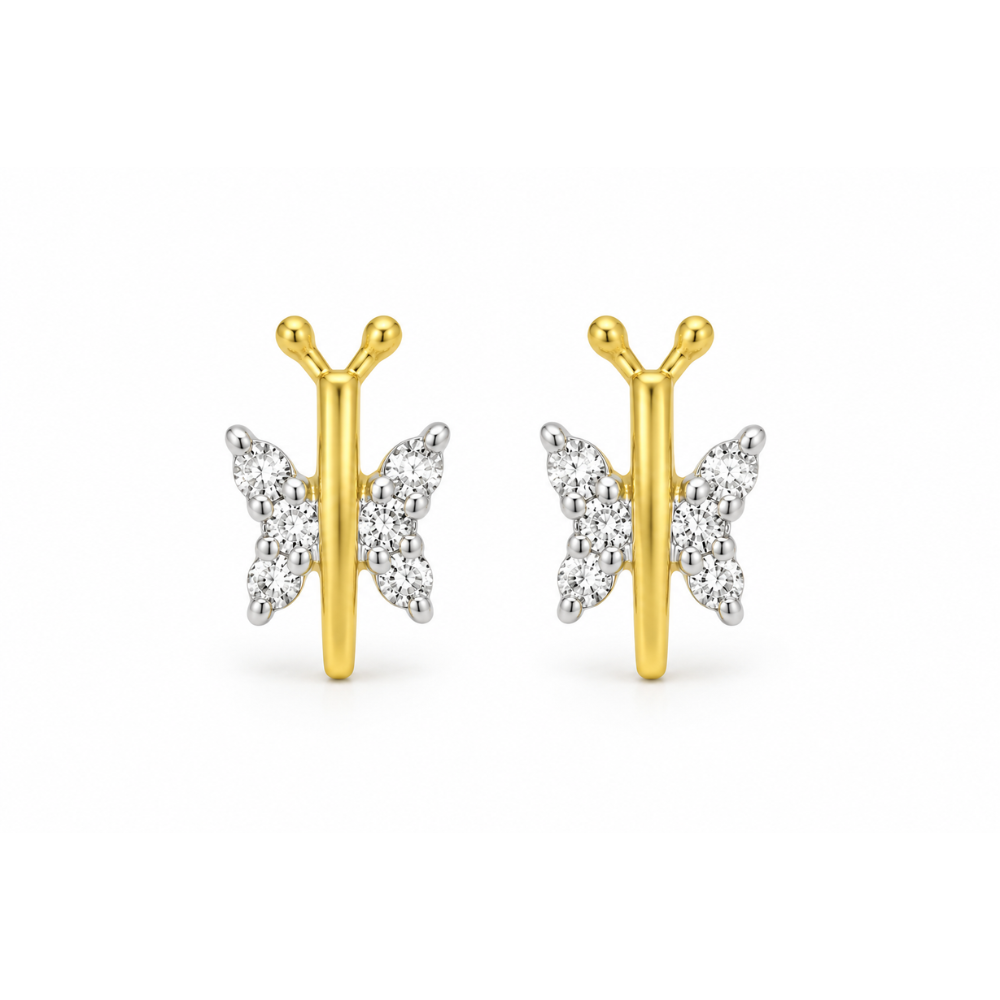 Kids Dragonfly Diamond Accent Studs