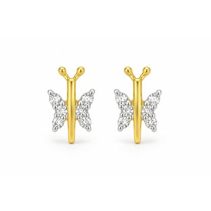 Kids Dragonfly Diamond Accent Studs