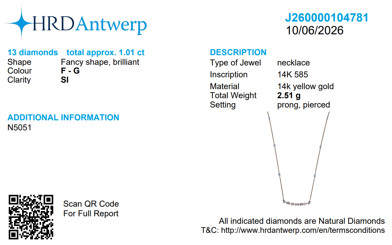Multi-Shape Fancy Diamond Bar Necklace
