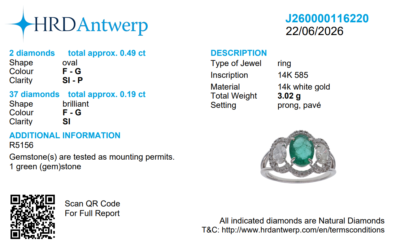 Oval Zambian Emerald Diamond Halo Ring
