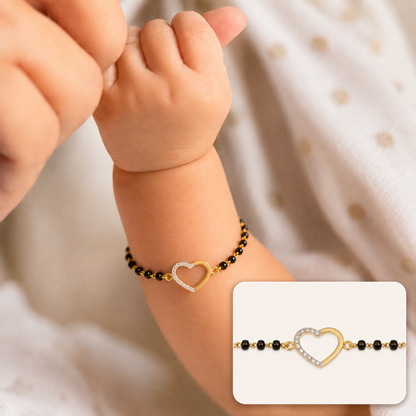 Hollow Heart Kids Nazariya Diamond Bracelet