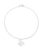Load image into Gallery viewer, Butterfly Charm Diamond Bracelet, 14k Solid Gold, Natural Diamonds, Charm Bracelet, Gift for her
