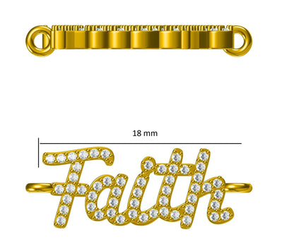 Faith Script Diamond Bracelet