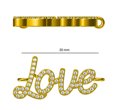 Love Script Diamond Bracelet