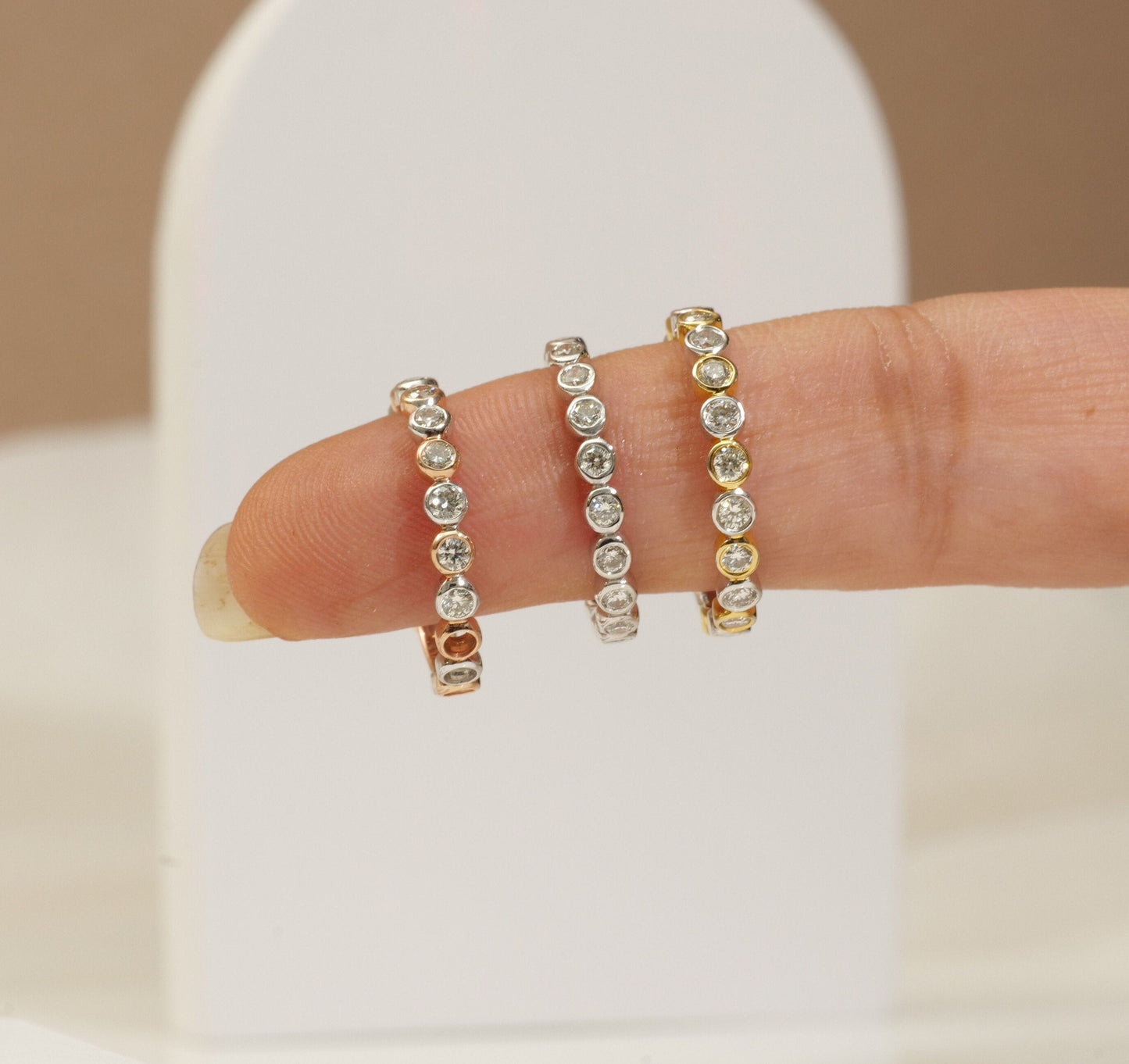 Bezel Diamond Eternity Ring