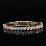 Load image into Gallery viewer, Marquise Diamond Bracelet, Half Eternity Bangle Bracelet, Stackable Bracelet, Natural Diamonds, 14k Solid Gold, Gift for her
