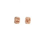 Load image into Gallery viewer, Diamond Halo Earrings with Illusion Setting in 14k Solid Gold, Baguette &amp; Round Natural Diamonds, Gift for her

