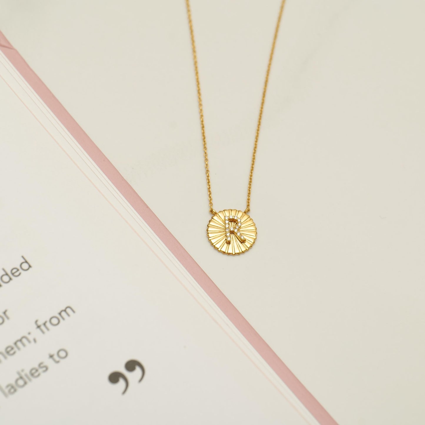 Personalized Initial Medallion Necklace
