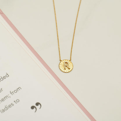 Personalized Initial Medallion Necklace