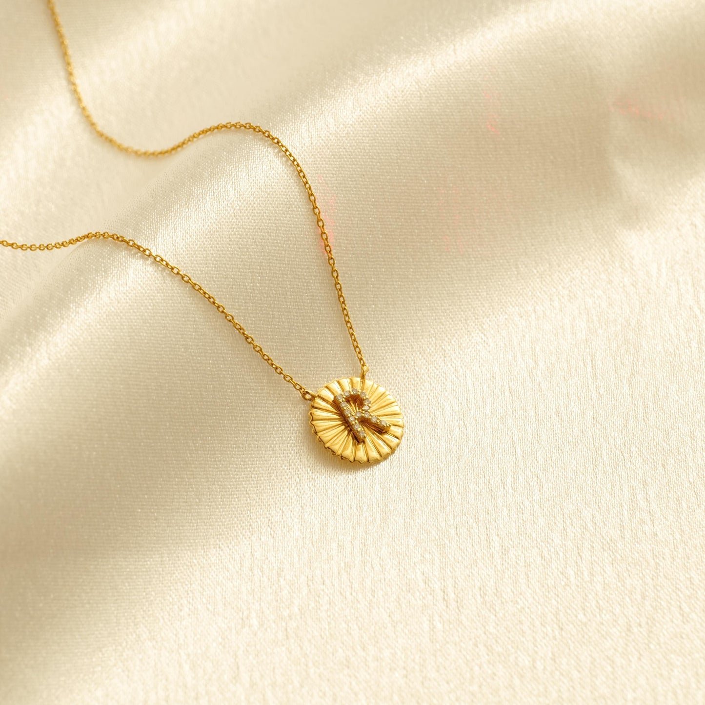 Personalized Initial Medallion Necklace