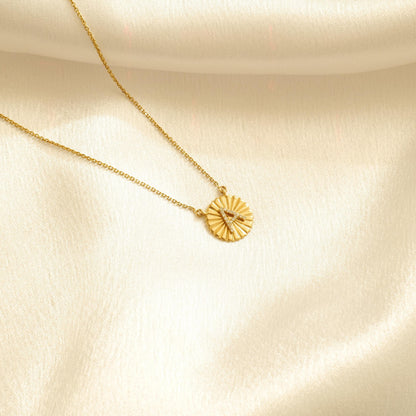 Personalized Initial Medallion Necklace