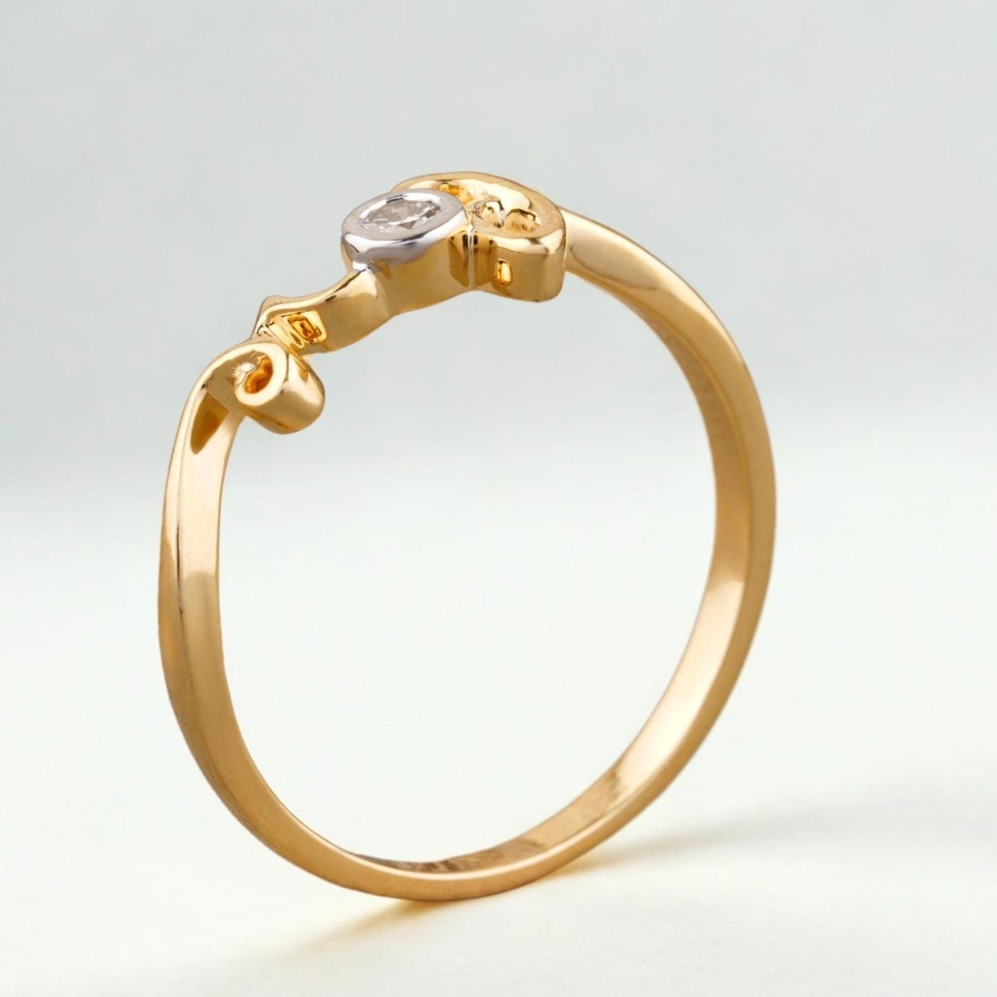 Diamond Love Script Ring