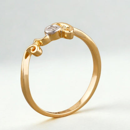 Diamond Love Script Ring