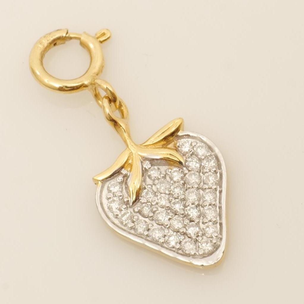 Strawberry Natural Diamond Charm