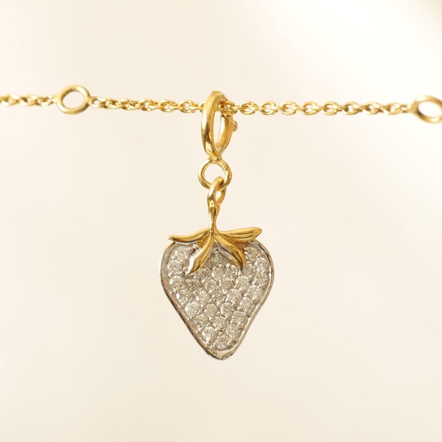 Strawberry Natural Diamond Charm