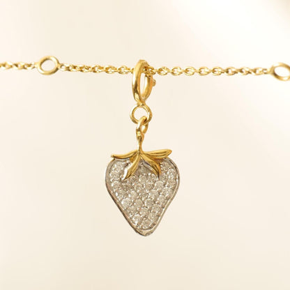Strawberry Natural Diamond Charm