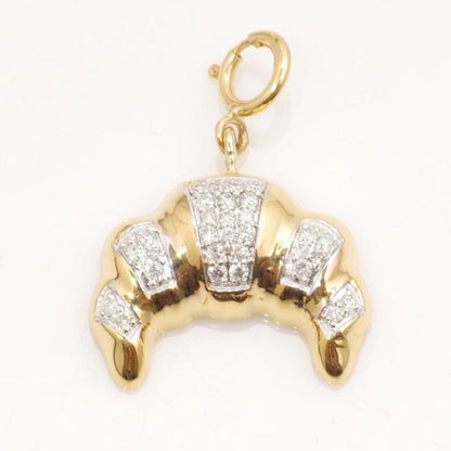 Croissant Natural Diamond Charm
