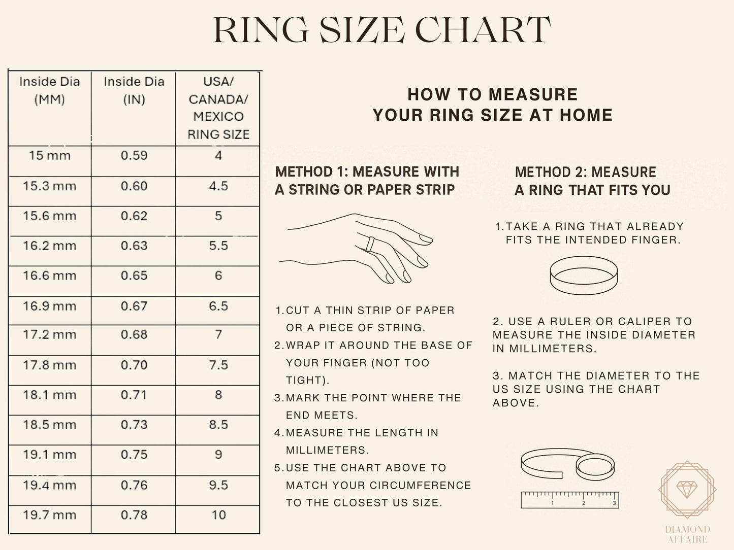 Dream Script Diamond Ring