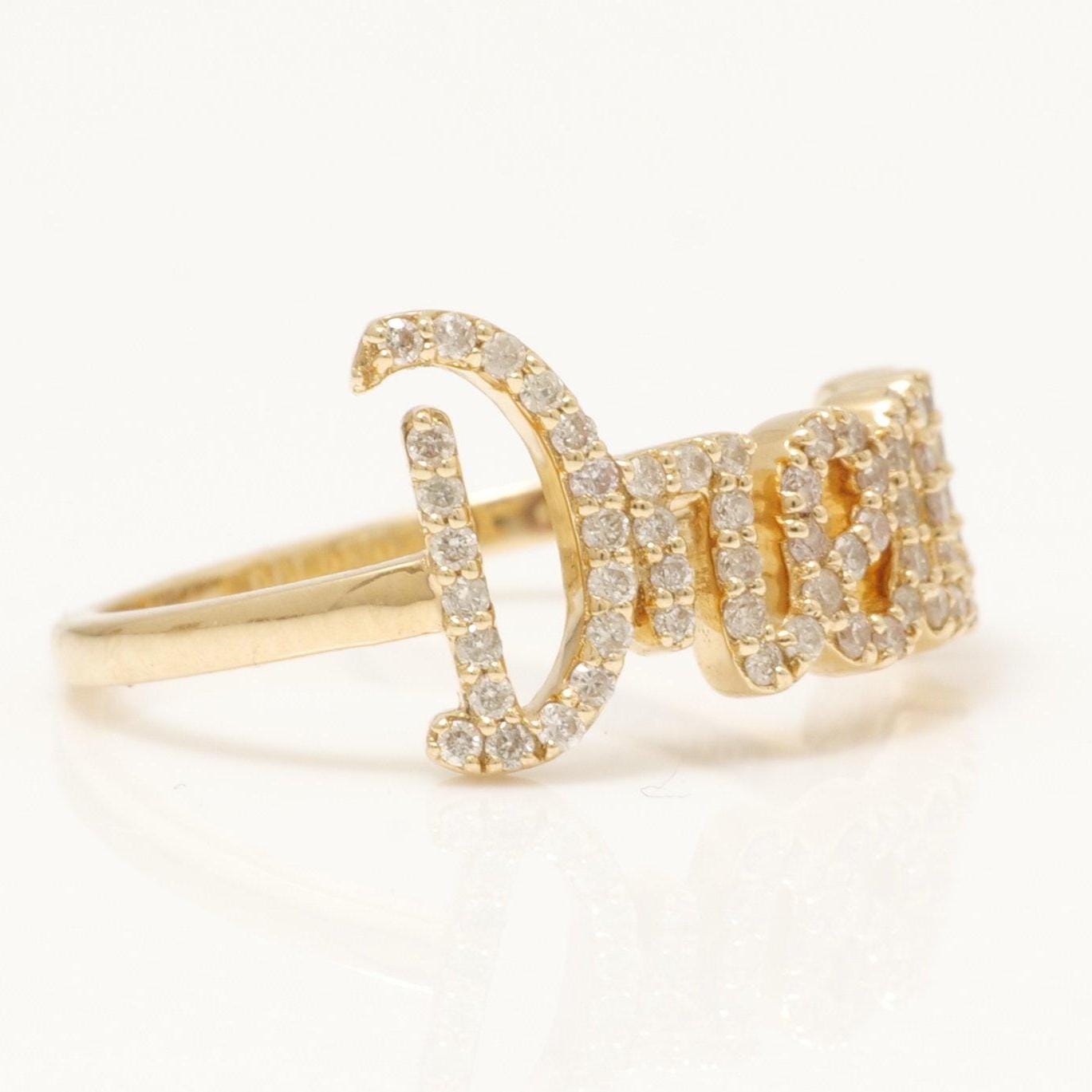 Dream Script Diamond Ring