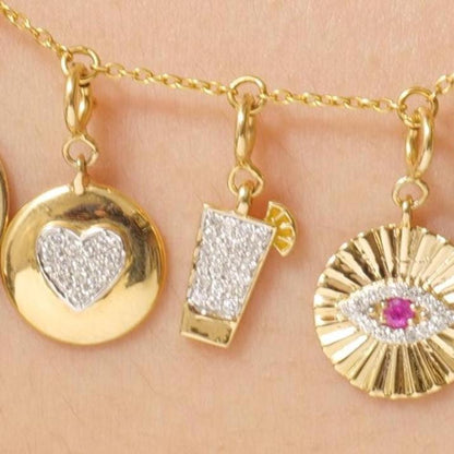 Juice Glass Diamond Charm