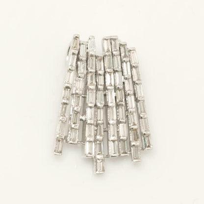 Baguette Bar Natural Diamond Pendant