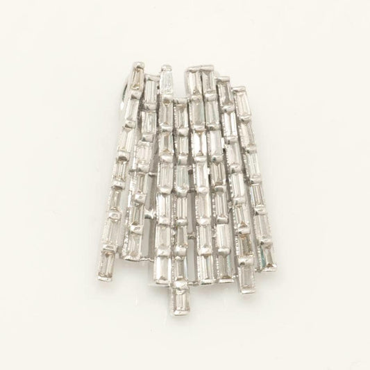 Baguette Bar Natural Diamond Pendant