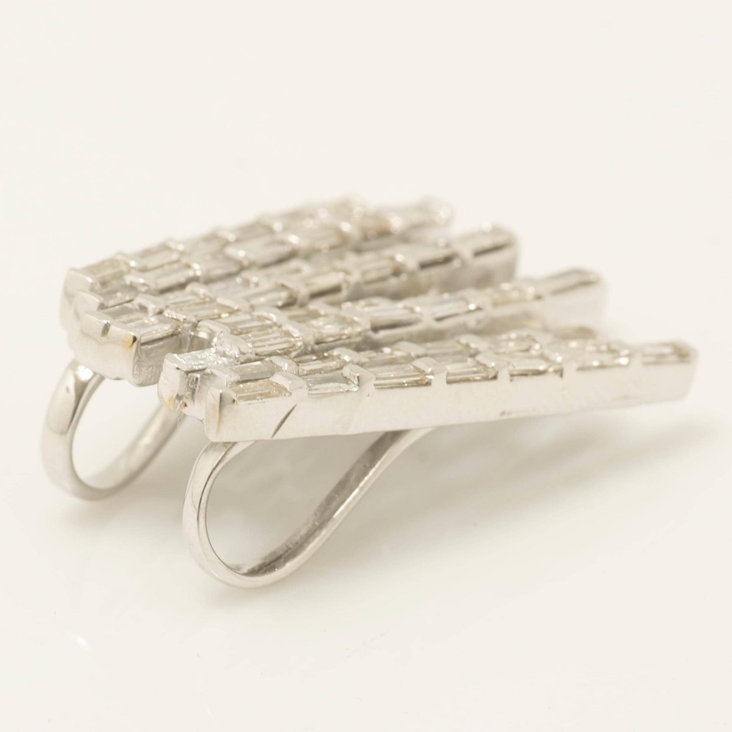 Baguette Bar Natural Diamond Pendant