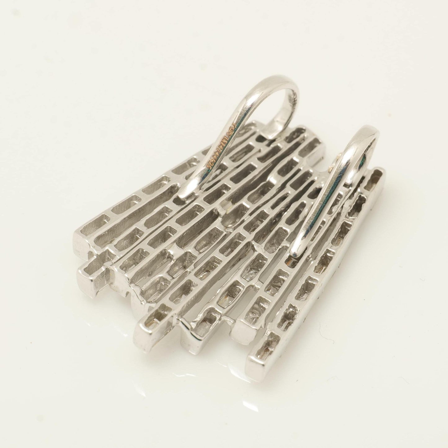 Baguette Bar Natural Diamond Pendant