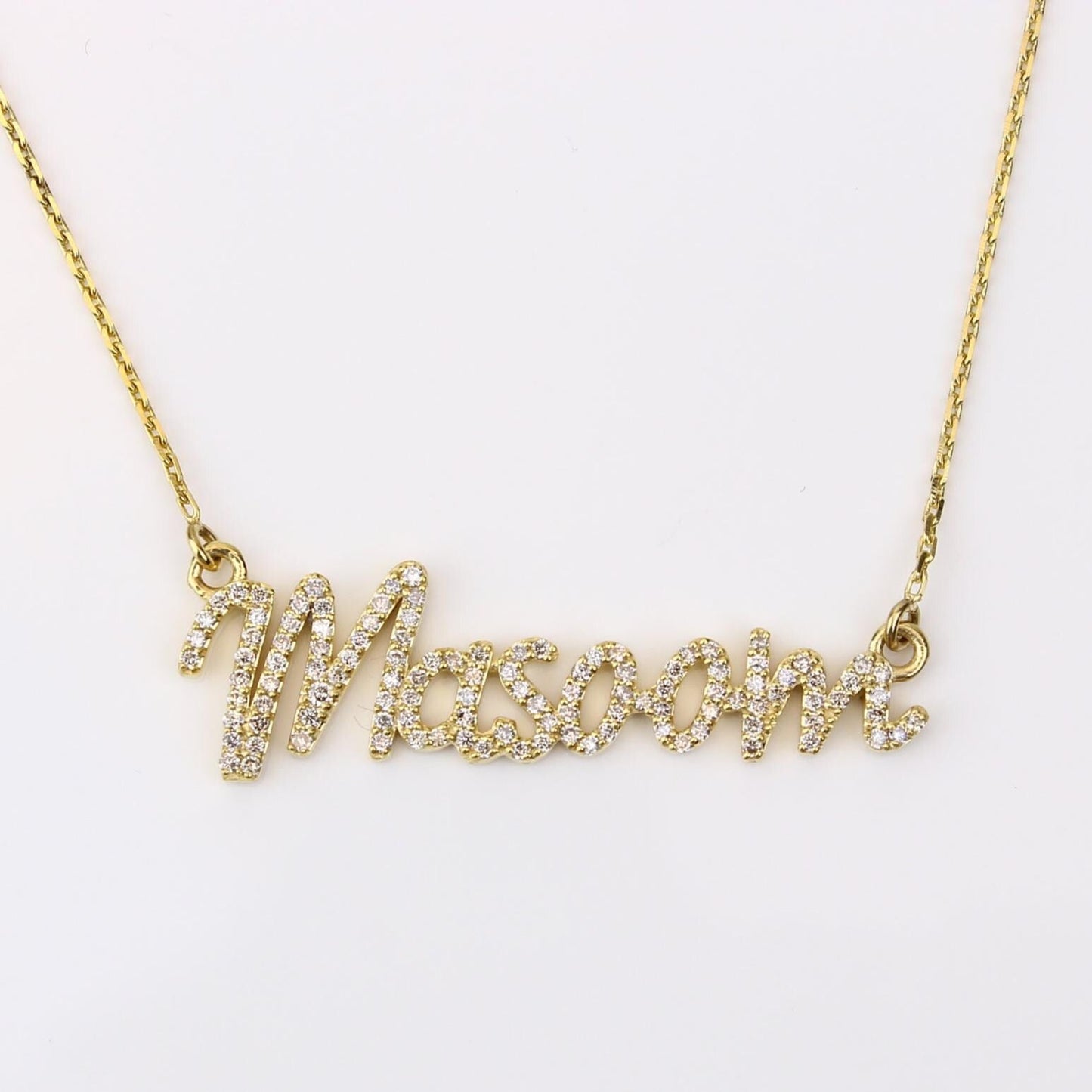 Script Name Diamond Necklace