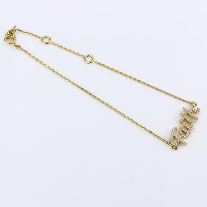 Faith Script Diamond Bracelet