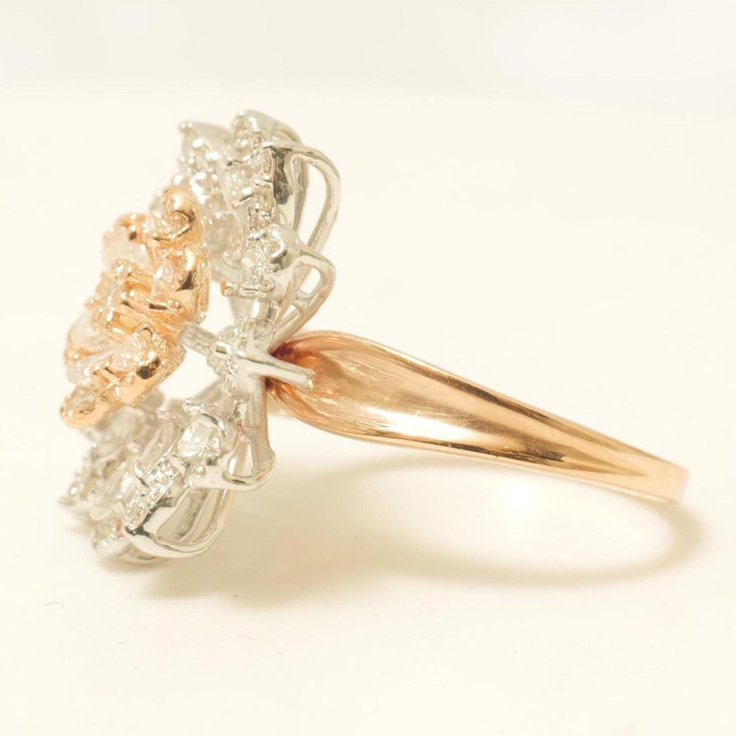 Flower Natural Diamond Ring