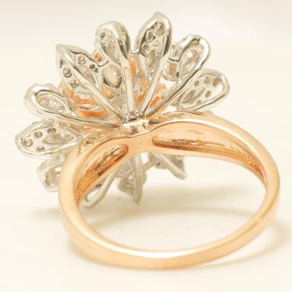 Flower Natural Diamond Ring