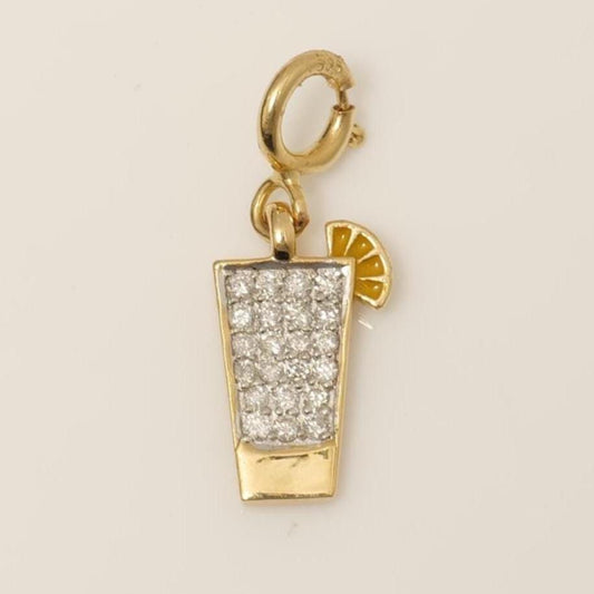 Juice Glass Diamond Charm