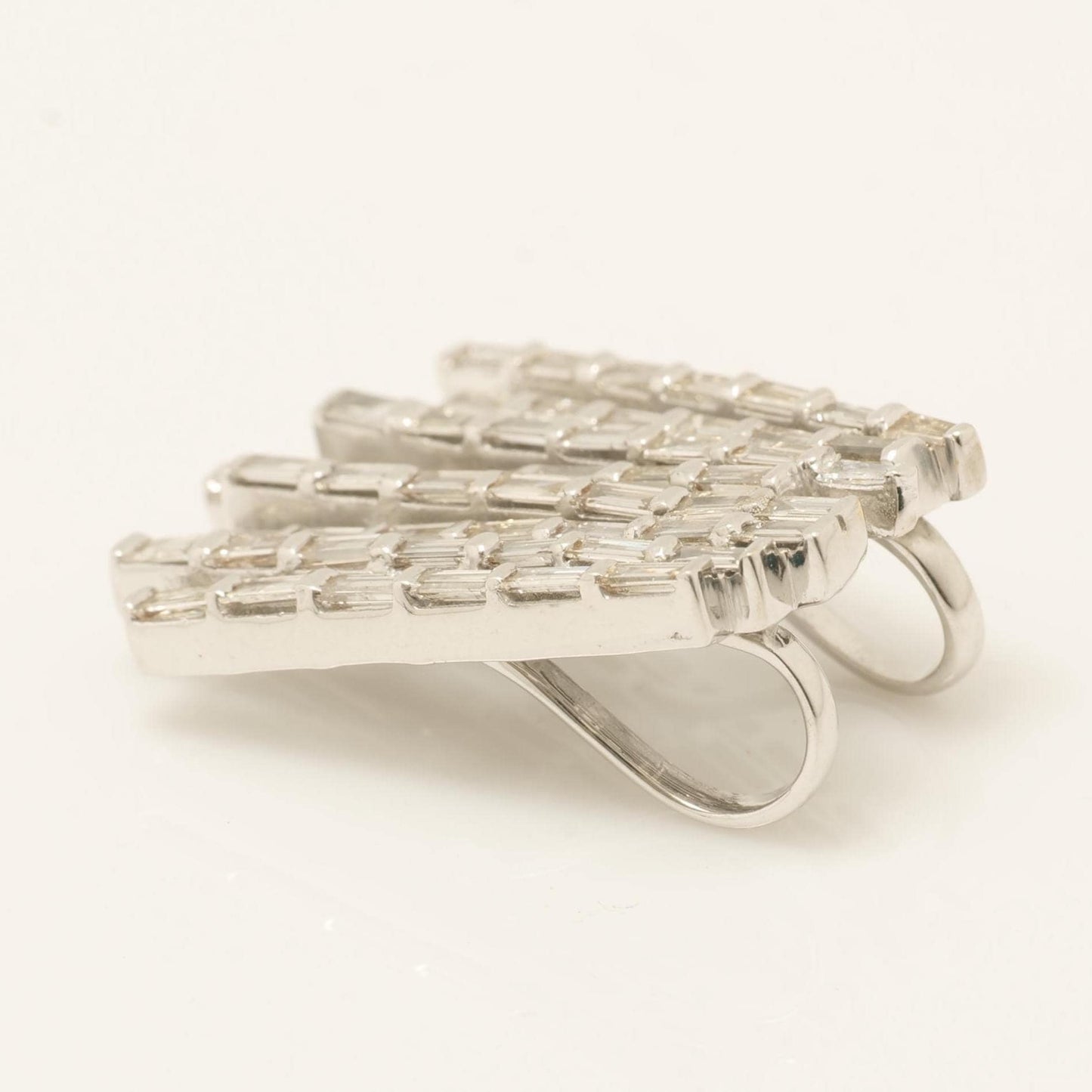Baguette Bar Natural Diamond Pendant