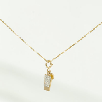 Juice Glass Diamond Charm