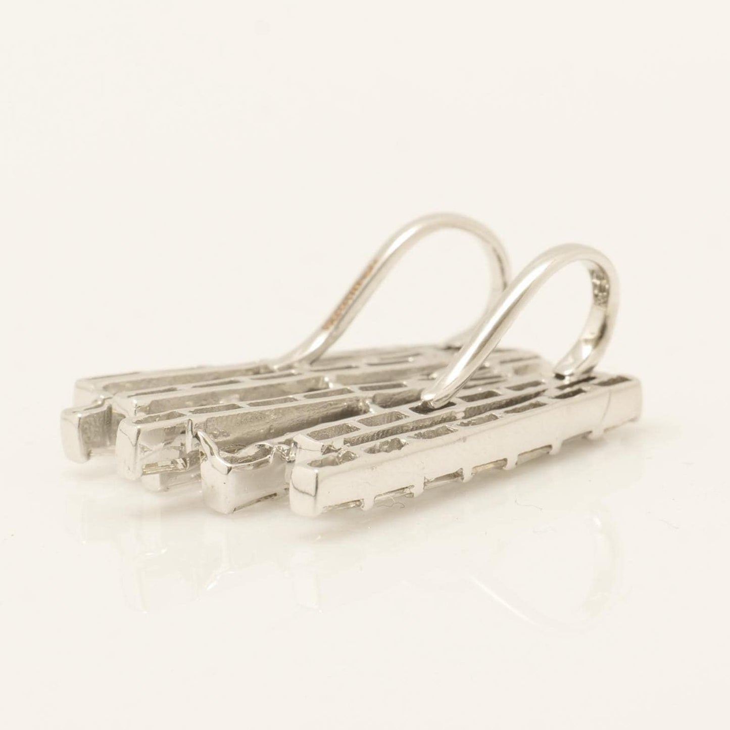 Baguette Bar Natural Diamond Pendant