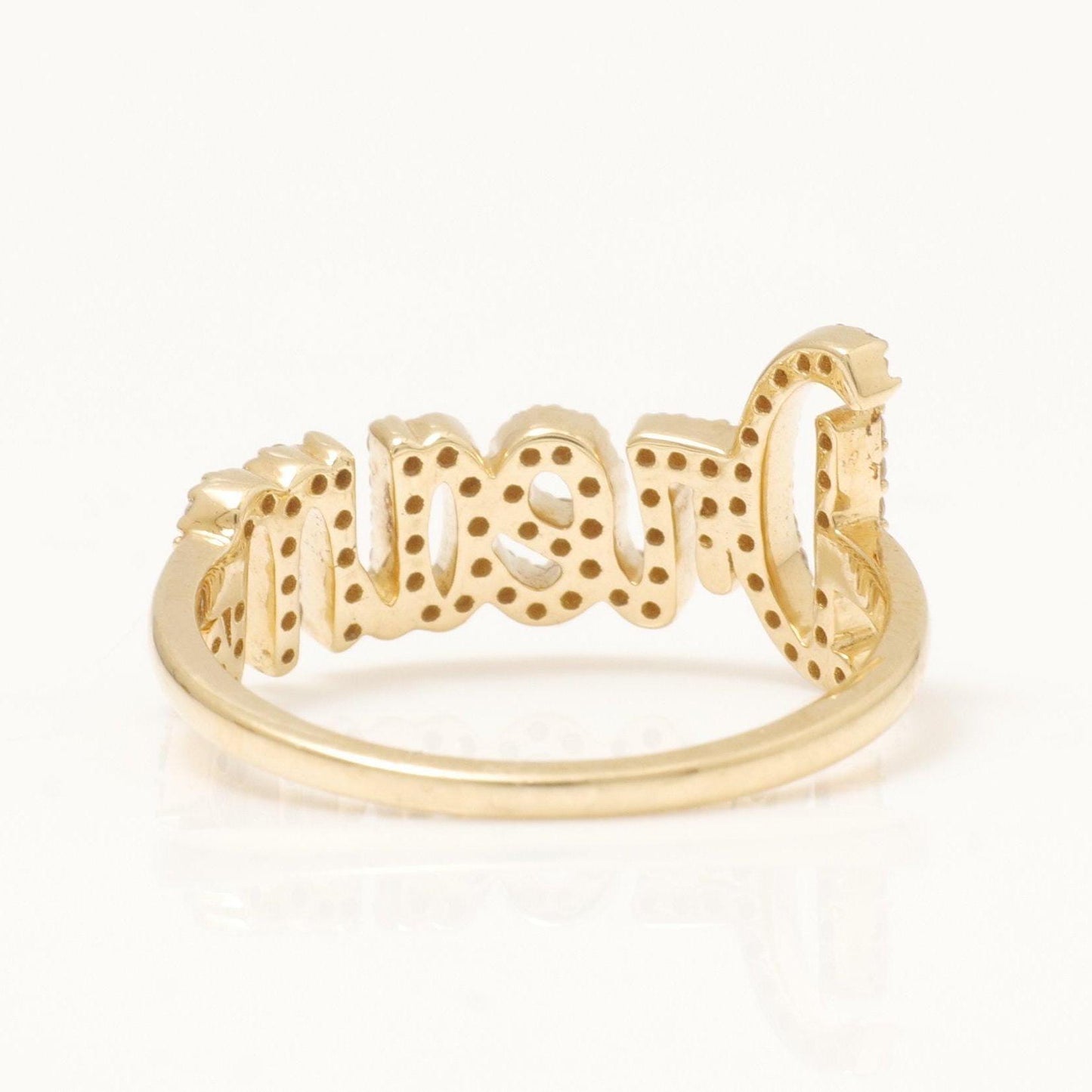 Dream Script Diamond Ring