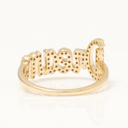 Dream Script Diamond Ring
