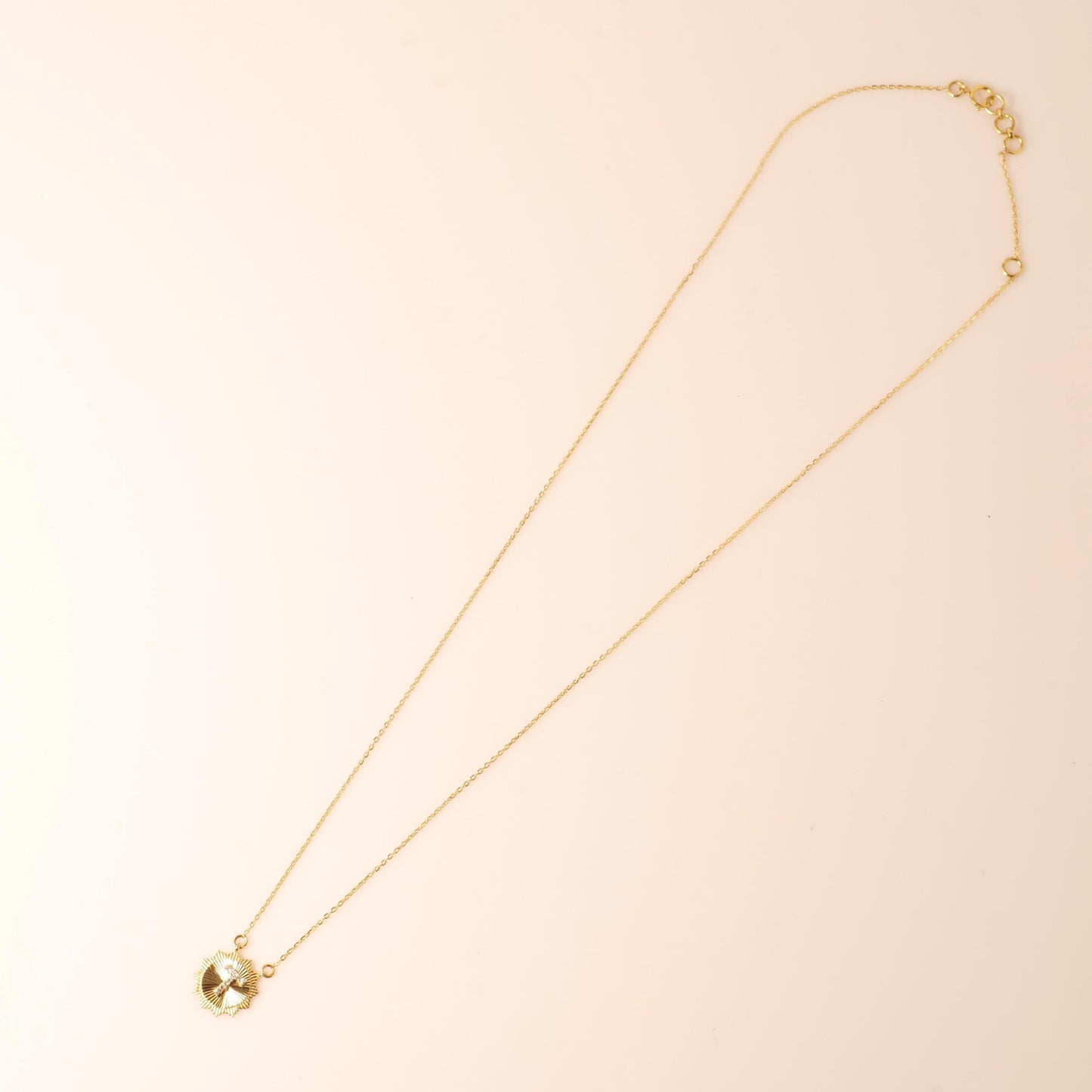 Personalized Medallion Initial Diamond Necklace