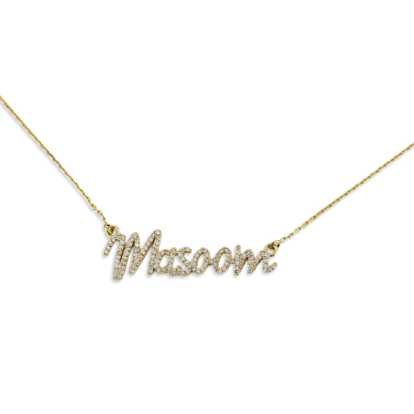 Script Name Diamond Necklace