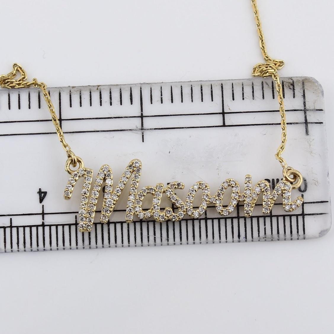 Script Name Diamond Necklace