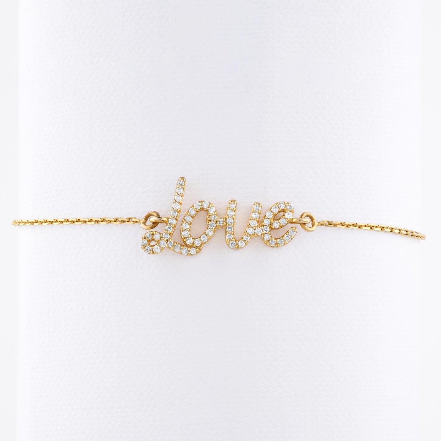 Love Script Diamond Bracelet