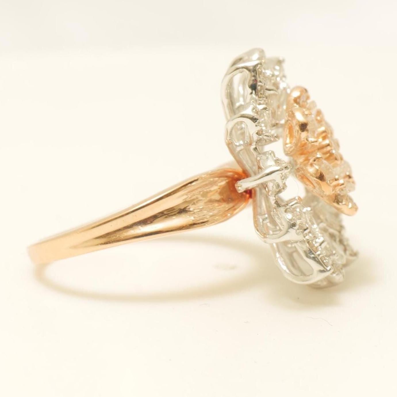Flower Natural Diamond Ring