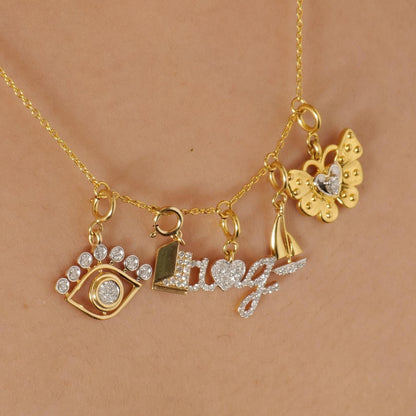 Evil Eye Diamond Charm