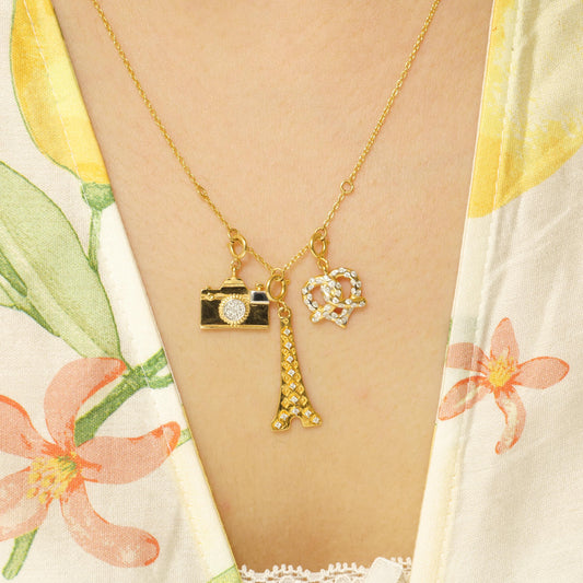 Pretzel Heart Diamond Charm