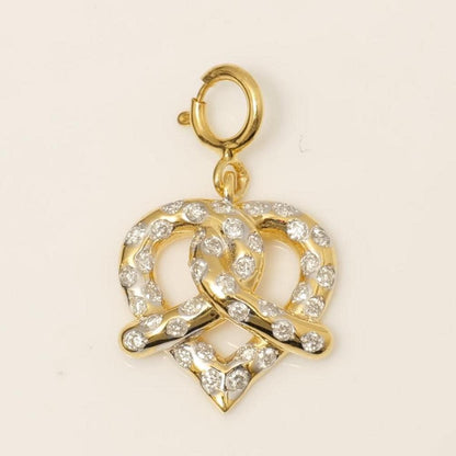 Pretzel Heart Diamond Charm