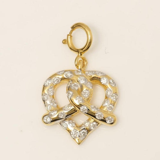 Pretzel Heart Diamond Charm