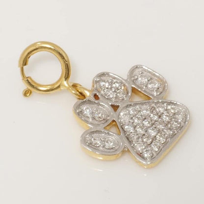 Paw Print Diamond Charm