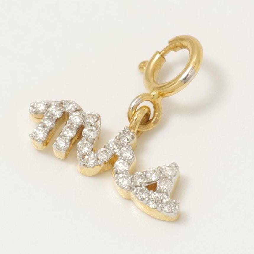 Mrs Script Diamond Charm Pendant