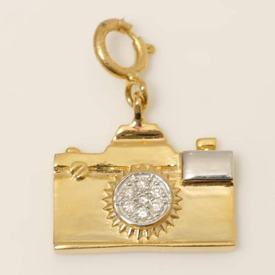 Camera Diamond Charm